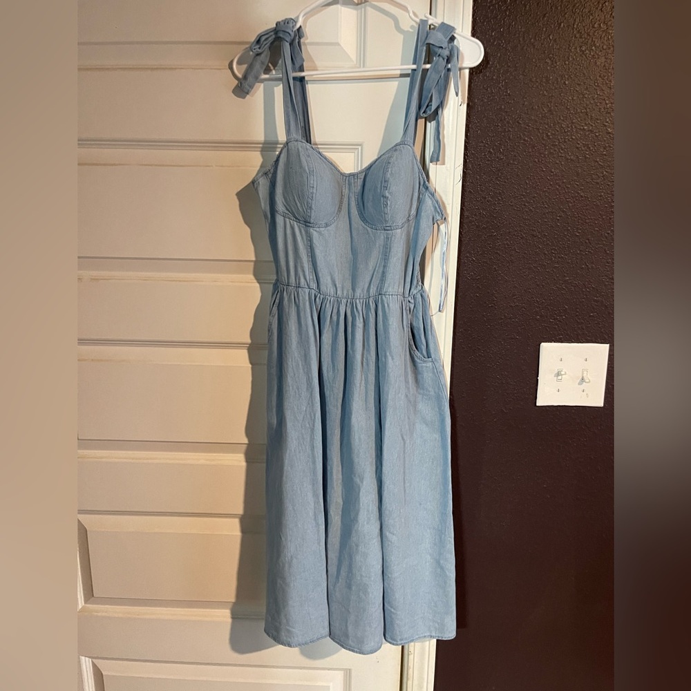 Denim blue tank dress